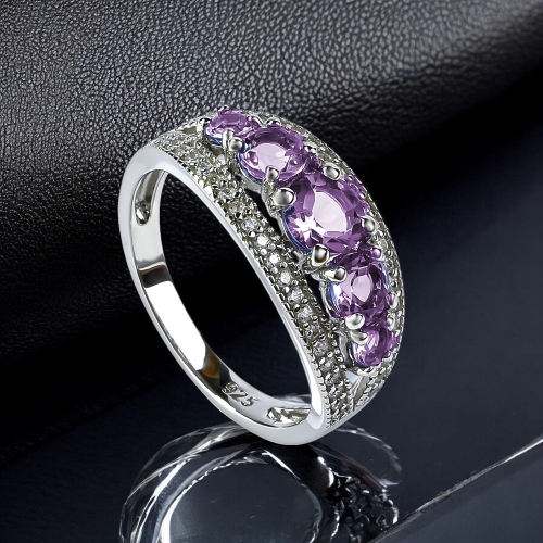 Anillo de Plata de Ley con Alejandrita