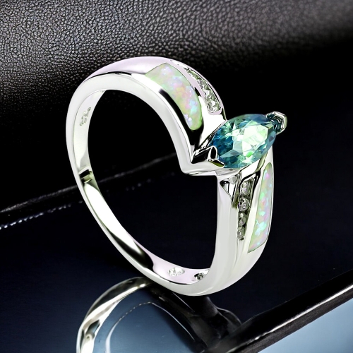 Anillo de Alejandrita con Ópalo en Corte Marquesa
