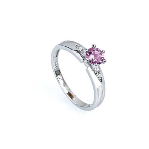Anillo Alejandrita Plata 925 Solitario 6 mm