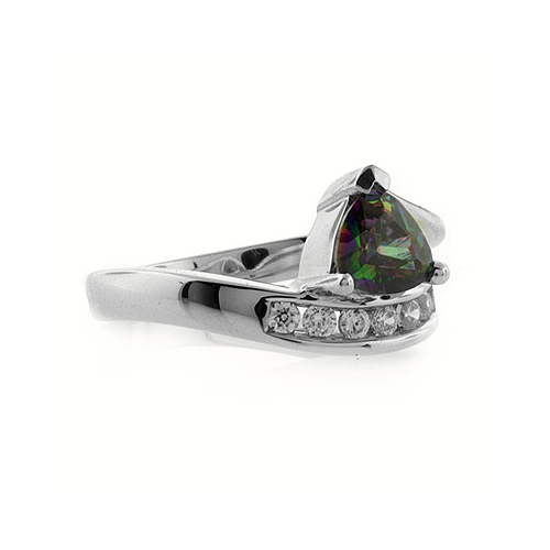 Topacio Mistico en Anillo de Plata