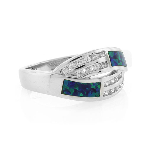Opalo Australiano en Anillo de Plata