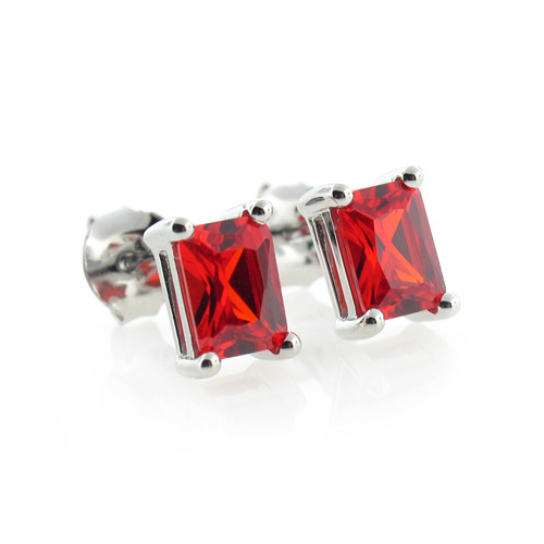 Hermosos Aretes de Plata .925 con Ópalo de Fuego