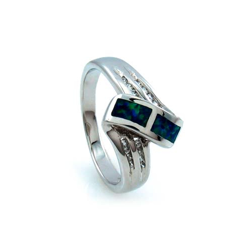 Anillo de Plata con Piedras de Opalo
