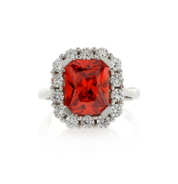 Anillo de Opalo Rojo en Plata de Ley .925