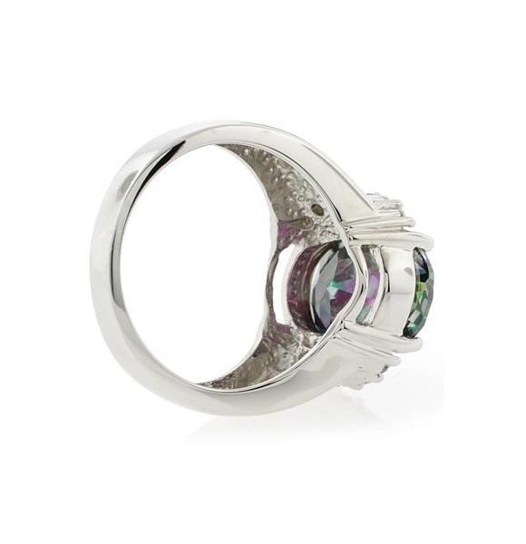 Enorme Gema de Topacio en Anillo de Plata .925