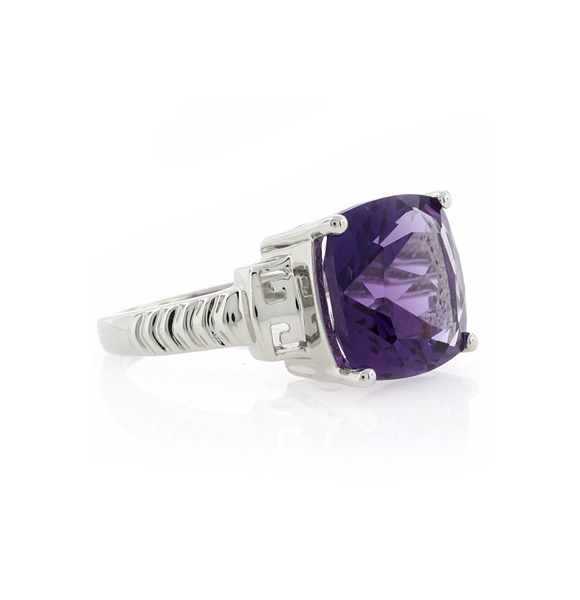 Anillo de Plata .925 con Amatista