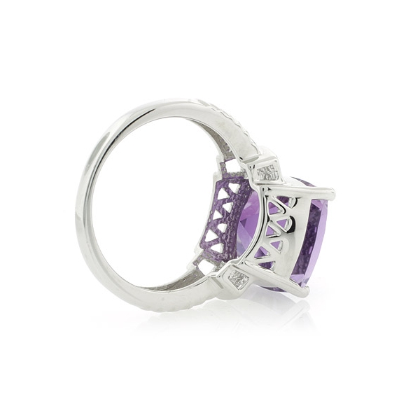 Anillo de Plata .925 con Amatista