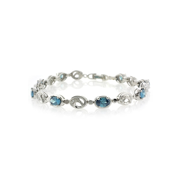 Pulsera Elegante de Plata de Ley .925 con Alejandrita