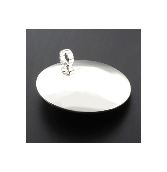 Dije de Plata Oxidada con Perlas