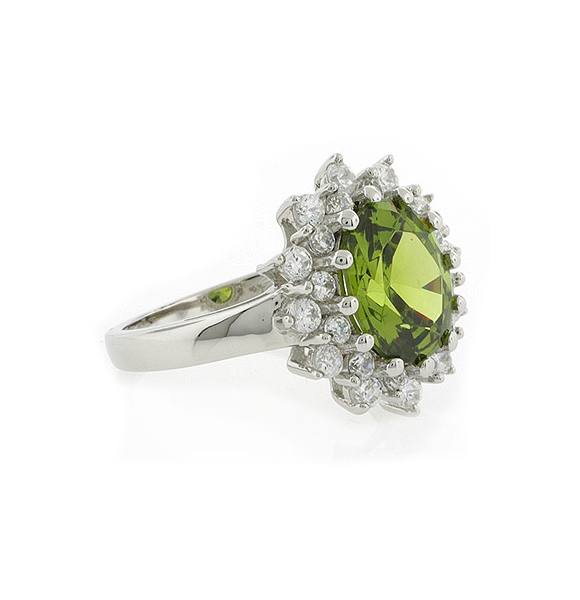 Anillo de Peridoto en Plata de Ley