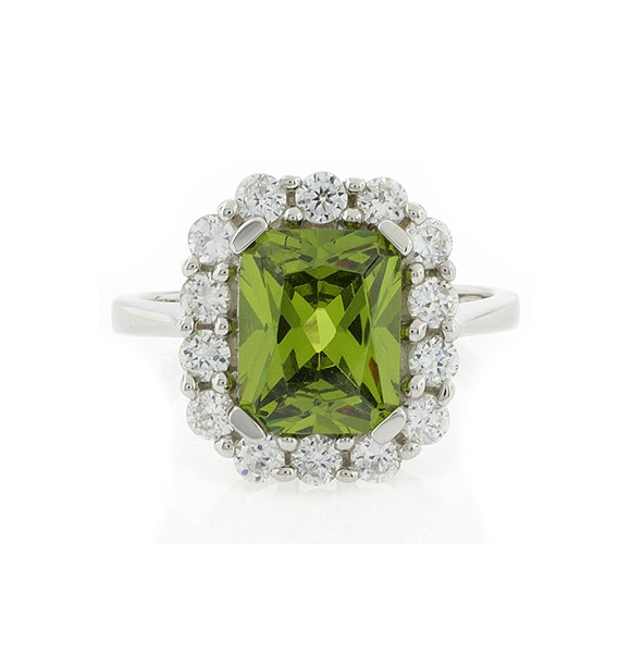 Anillo de Plata .925 con Peridoto