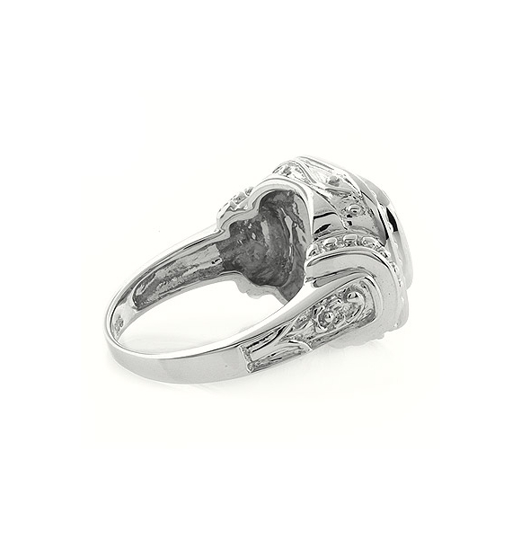 Aguamarina en Anillo de Plata .925