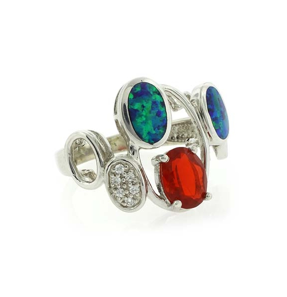 Anillo de Plata con Opalo Genuino