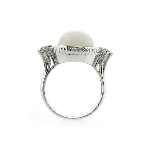 Hermoso Anillo de Plata con Jade y Amatista