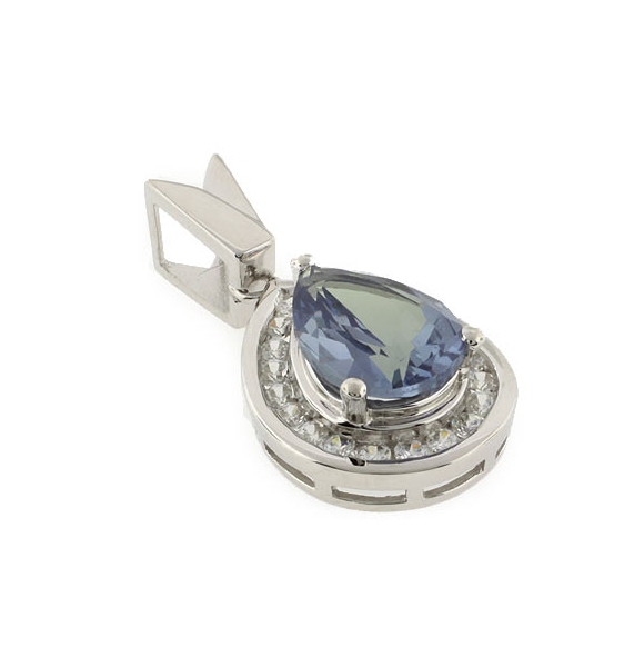 Dije de Plata .925 con Alejandrita Bicolor