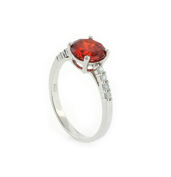 Anillo de Plata .925 con Ópalo de Fuego