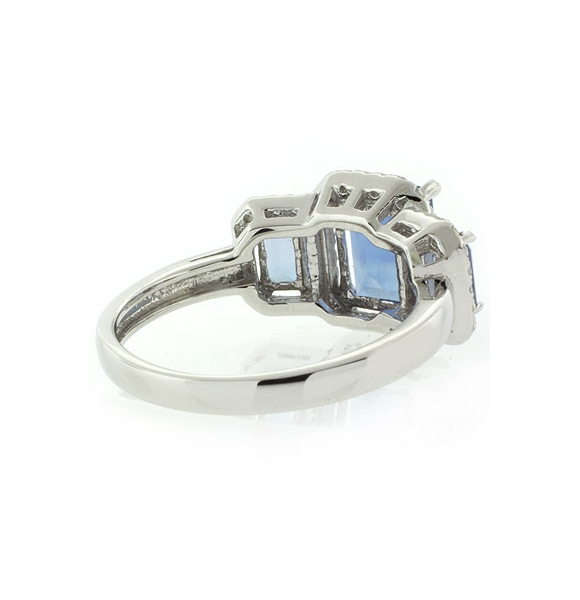 Anillo de Plata .925 con 3 Gemas de Alejandrita