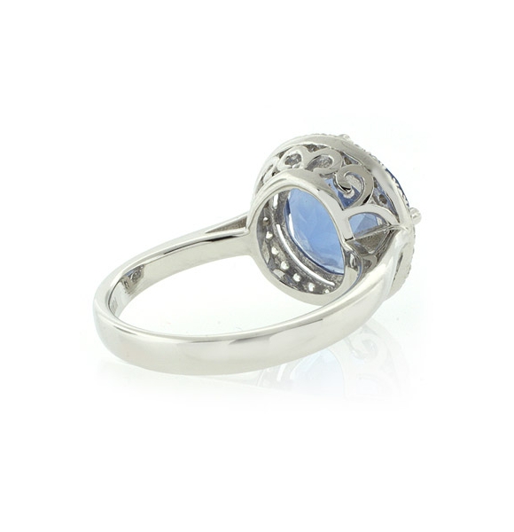 Anillo de Alejandrita Azul a Morado en Plata