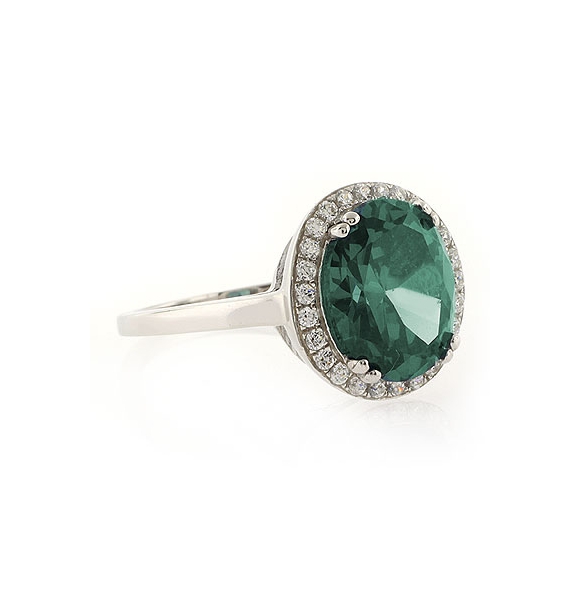 Elegante Anillo de Alejandrita Con Plata 925