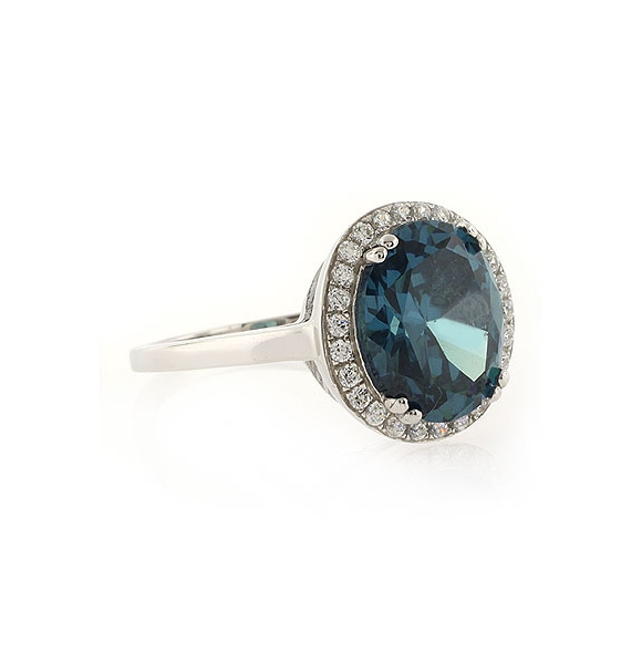 Elegante Anillo de Alejandrita Con Plata 925