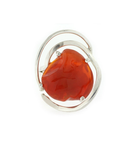 Anillo Genuina de Opalo Mexicano de Fuego