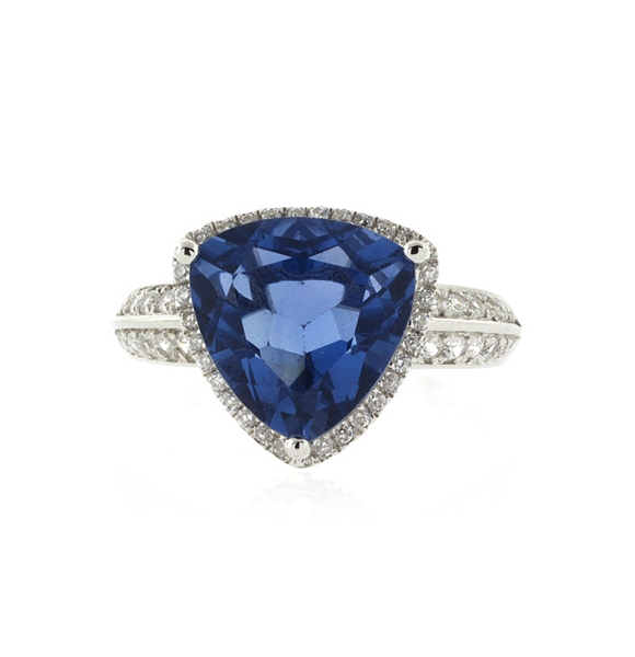 Anillo de Plata .925 con Alejandrita Azul a Morado