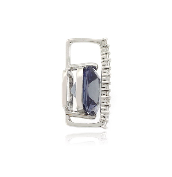 Hermoso Dije de Plata de Ley con Alejandrita Bicolor