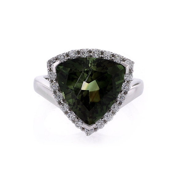 Anillo de Turmalina en Plata de Ley