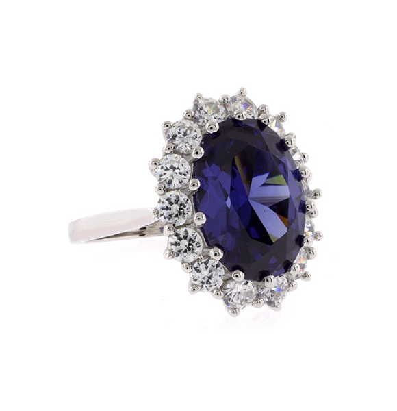 Hermoso Anillo de Tanzanita en Plata .925