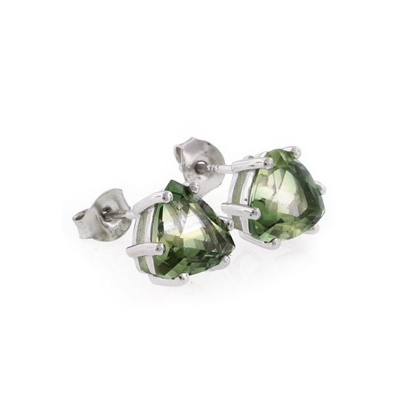 Aretes de Plata de Ley .925 con Turmalina