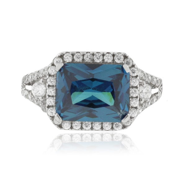 Anillo de Alejandrita en Plata Fina de Ley ( Verde/Azul )