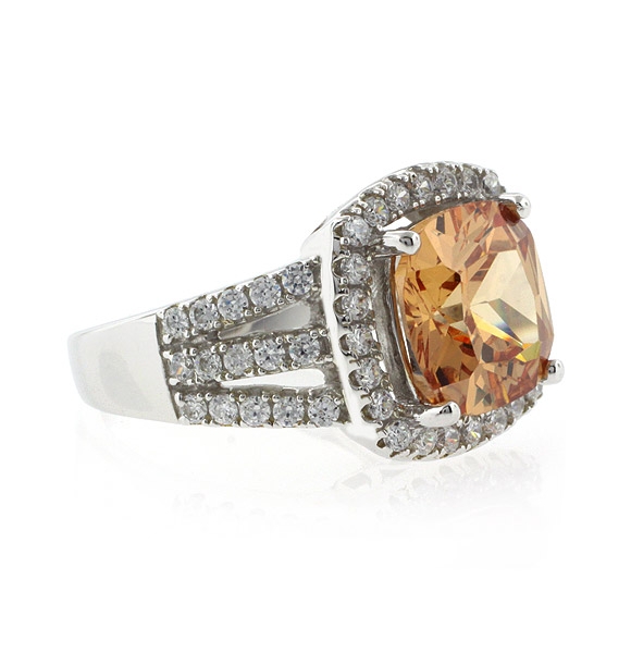 Anillo de Plata .925 con Zafiro Amarillo