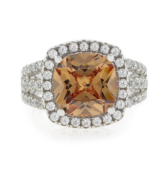 Anillo de Plata .925 con Zafiro Amarillo