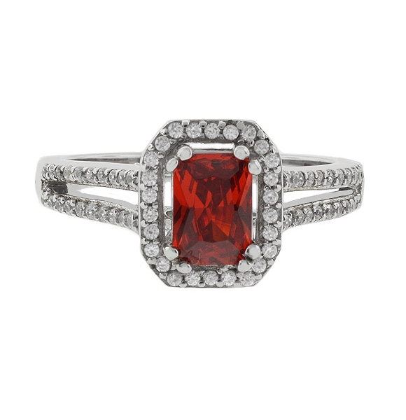 Hermoso Anillo de Plata de Ley .925 con Ópalo de Fuego