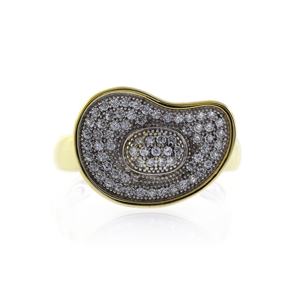 Anillo de Plata con Baño de Oro