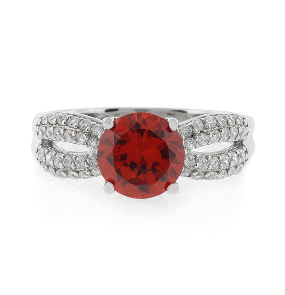 Hermoso Anillo de Plata de Ley con Ópalo de Fuego