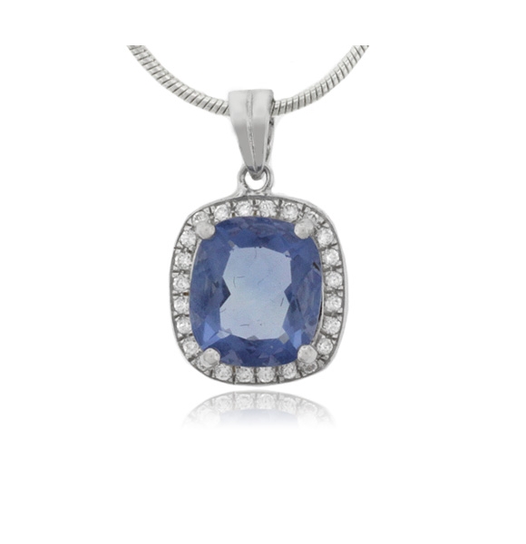 Dije con una Gema de Alejandrita en Plata Fina .925