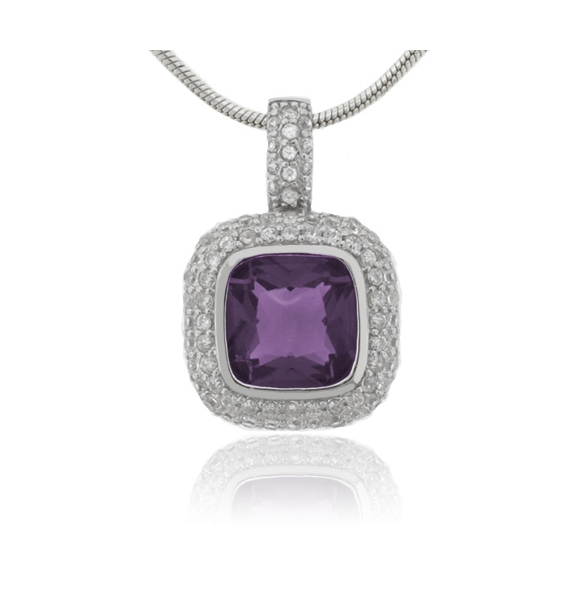 Dije con una Piedra de Alejandrita en Plata de Ley