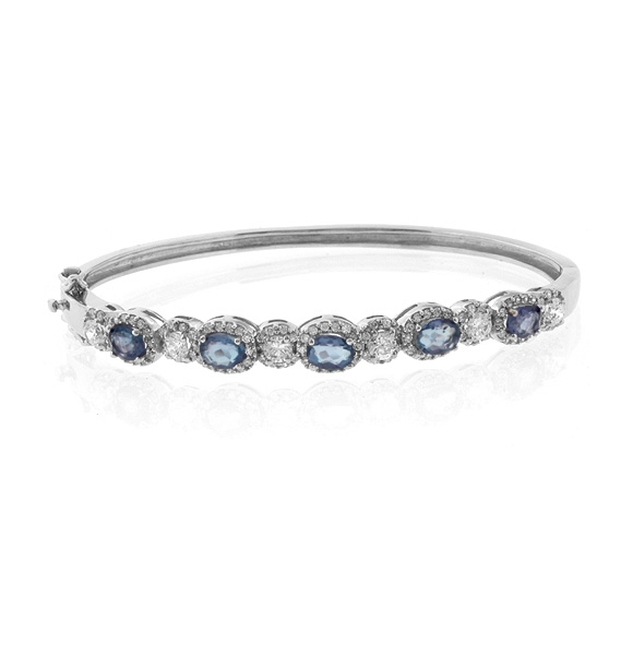 Brazalete de Alejandrita Bicolor en Plata de Ley .925