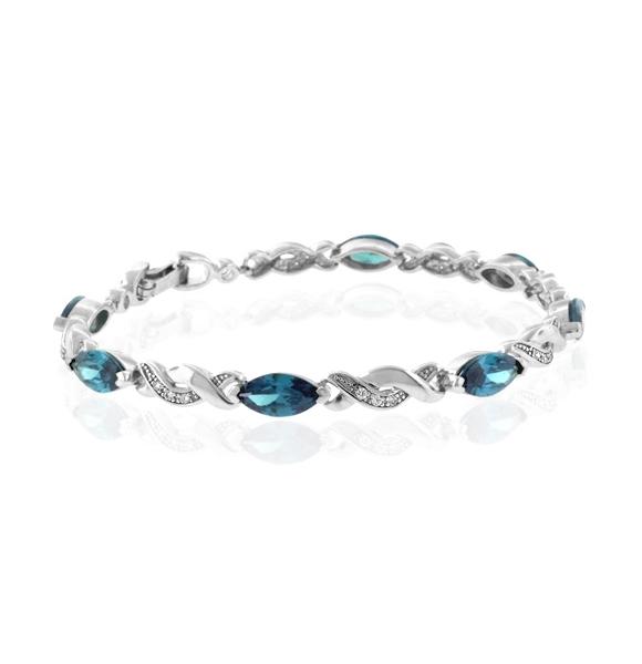 Elegante Pulsera de Plata de Ley .925 con Alejandrita