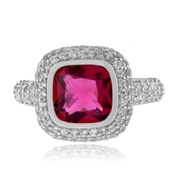 Anillo de Plata de Ley .925 con Turmalina