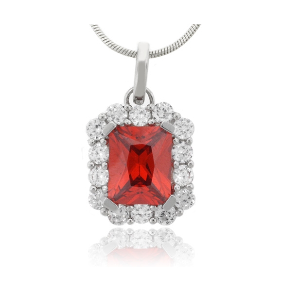 Dije con Ópalo Mexicano de Fuego en Plata Fina .925