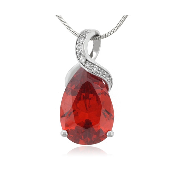 Precioso Dije de Ópalo de Fuego en Plata de Ley