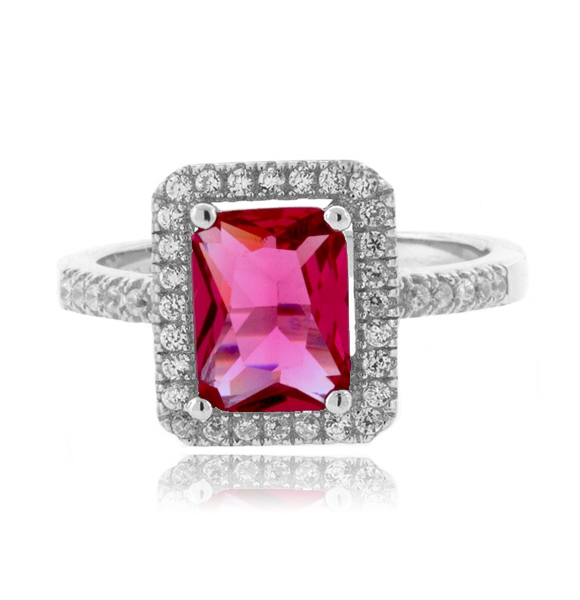 Anillo de Plata Fina .925 con Turmalina