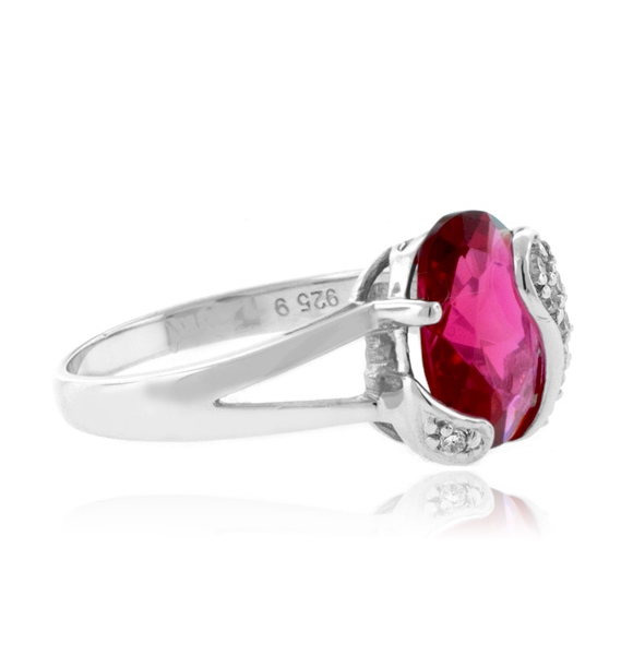 Anillo de Plata .925 con Turmalina Rosa