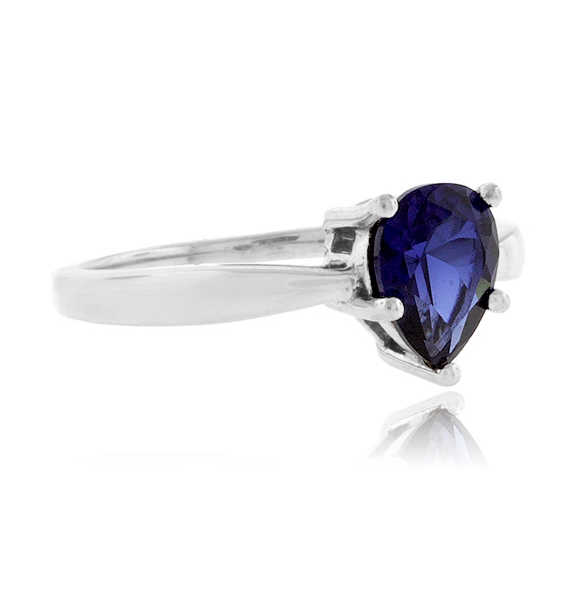 Anillo Encantador de Plata .925 y Zafiro