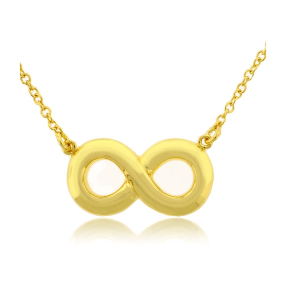 Dije de Infinito en Plata .925 con Baño de Oro
