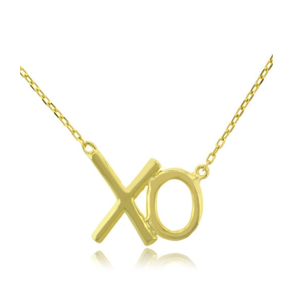 Dije XO en Plata .925 con Baño de Oro