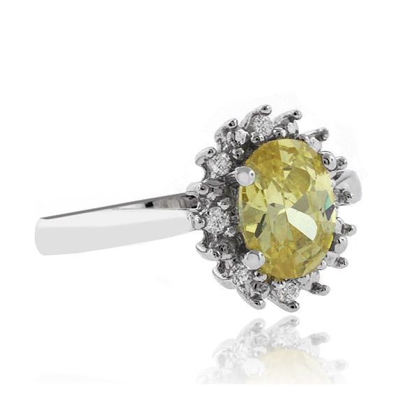 Anillo de Citrina en Plata 925