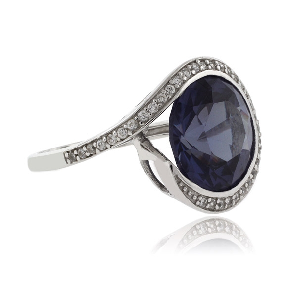 Anillo de Alejandrita en Plata Fina .925 ( Morado/Rosa )